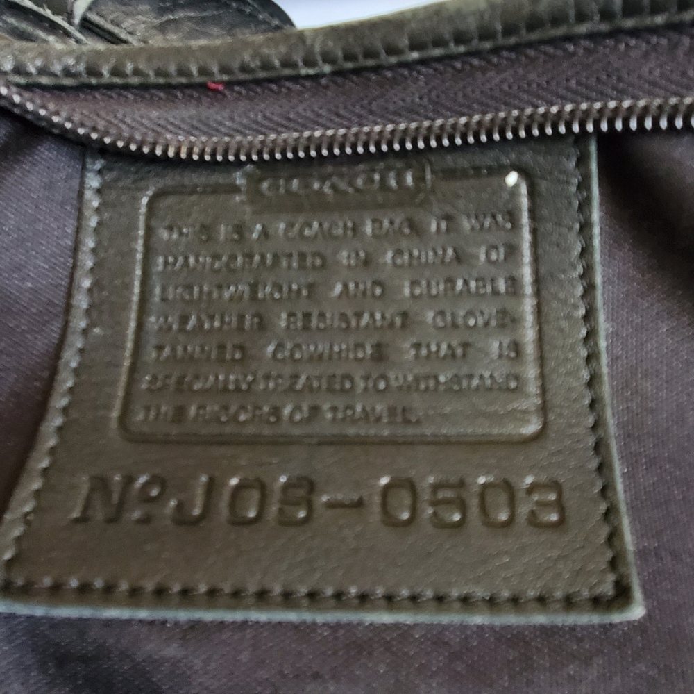 Vintage Coach Black Leather cabin bag - Picture 5 of 7